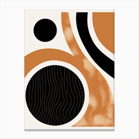 Radiant Retro; Mid Century Shapescape Canvas Print