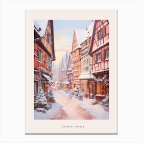 Dreamy Winter Painting Poster Colmar France 1 Canvas Print