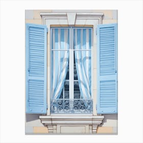 Blue Window Canvas Print