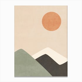 Abstract Mountain Landscape 2 Canvas Print