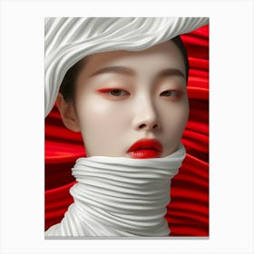 Portrait Of A Chinese Woman Canvas Print