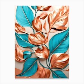 Abstract Leaves 14 Canvas Print