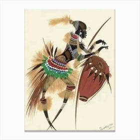 African Dancer Canvas Print