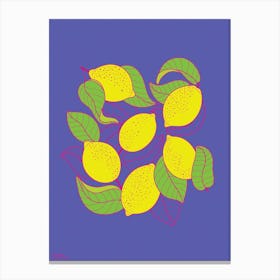 Juicy Lemons Canvas Print