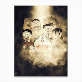 Doraemon Anime Canvas Print