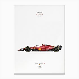 Ferrari F1 2022 Car F1 75 Carlos Sainz Canvas Print