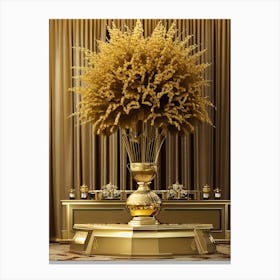 Gold Vase Canvas Print