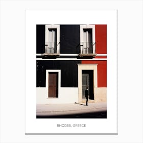 Poster Of Seville, Spain, Photography In Black And White 4 Canvas Print
