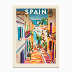 Palma De Mallorca 1 Fauvist Painting Travel Poster Canvas Print