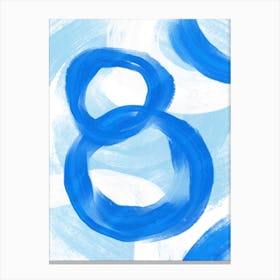Blue Connections Canvas Print