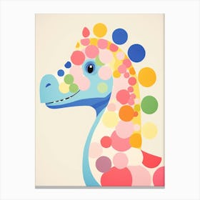 Colourful Dinosaur Segisaurus 2 Canvas Print