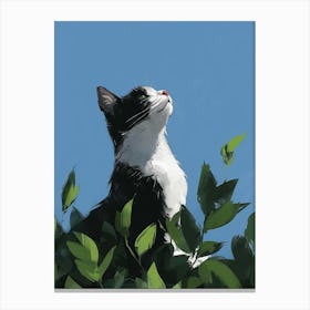 Cat In The Tree 2 Canvas Print