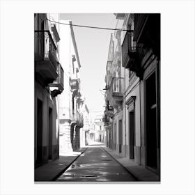 Trapani, Italy, Black And White Photography 3 Canvas Print