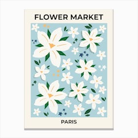 Flower Market Paris France Canvas Print
