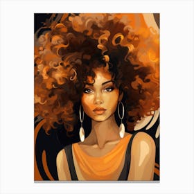 Afro Girl 14 Canvas Print