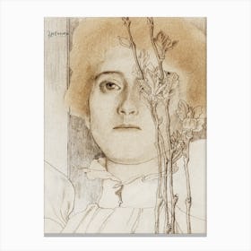 Portrait Of An Unknown Woman (1868–1928), Jan Toorop Canvas Print