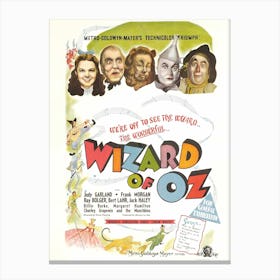 Wizard Of Oz Movie Poster Canvas Print