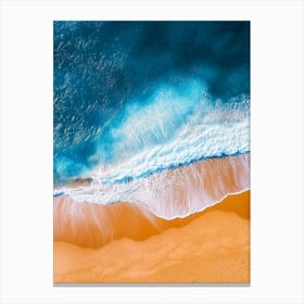 Aerial View Of A Beach 132 Canvas Print