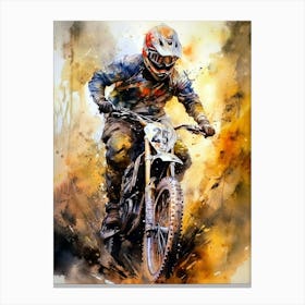 Dirt Bike Rider sport Canvas Print