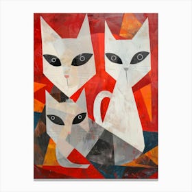 Three Cats 5 Canvas Print