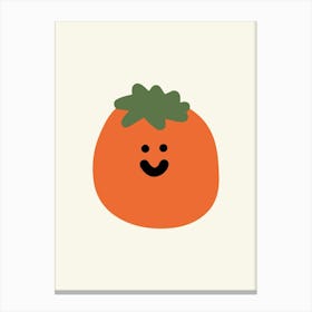 Happy Orange Art Print Illustration Canvas Print