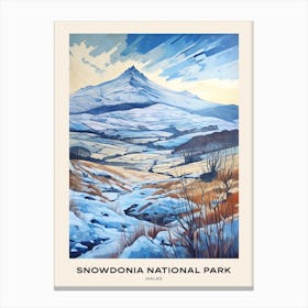 Snowdonia National Park Wales 1 Poster Canvas Print