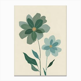 Two Flowers Canvas Print