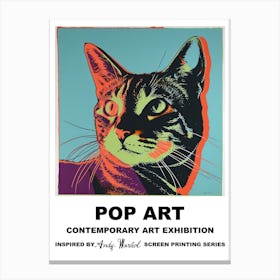 Poster Cat Pop Art 2 Canvas Print