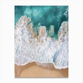 Aerial View Of A Beach 43 Canvas Print