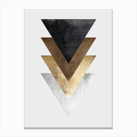 Geometric art with gold 8 Canvas Print