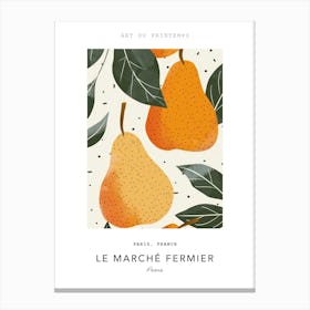 Pears Le Marche Fermier Poster 4 Canvas Print