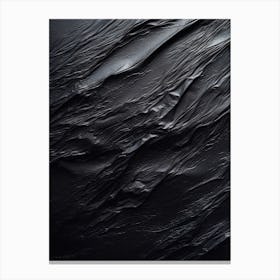 Black Art Textured 9 Canvas Print