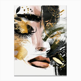 Abstract Of A Woman'S Face 8 Canvas Print