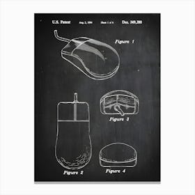 Computer Mouse Patent Print Computer Patent Computer Poster Computer Art Computer Decor Computer Blueprint Patentprint Tc2801 Canvas Print