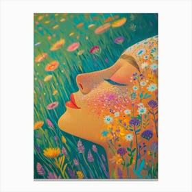 Dreaming In The Meadow Canvas Print