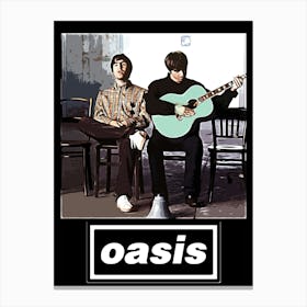 oasis britpop music band Canvas Print