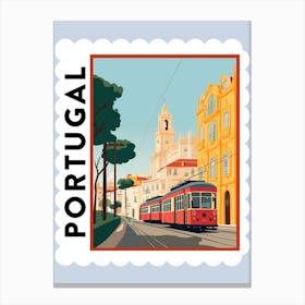 Portugal 2 Travel Stamp Poster Canvas Print