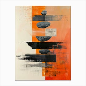 Orange and black balance Canvas Print