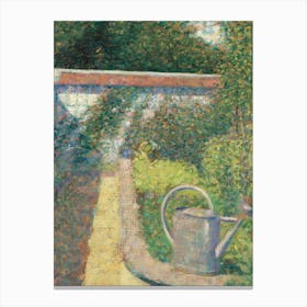 Watering Can In The Garden 1 Canvas Print