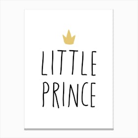 Little Prince Crown Canvas Print