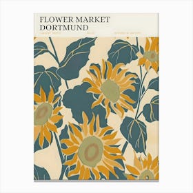 Flowers Market Dortmund Canvas Print