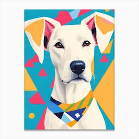 Dog With A Bandana Canvas Print