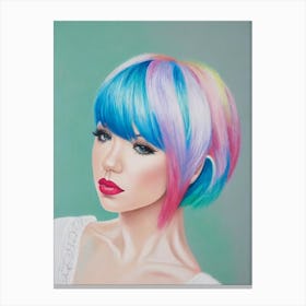 Carly Rae Jepsen Colourful Illustration Canvas Print