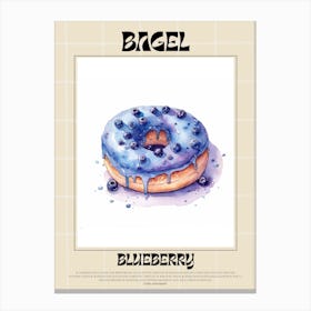 Blueberry Bagel 4 Canvas Print