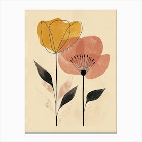 Marrakesh Flower Market Boho Minimalist Style 1 Canvas Print