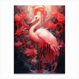 Pink Flamingo Canvas Print