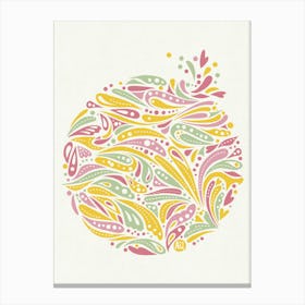 Groovy Splash [sherbet green / pink] Canvas Print