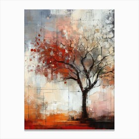 Abstract Tree Painting 2 Canvas Print