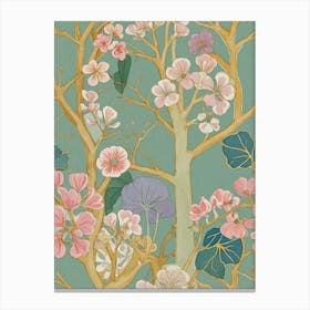 Pastel Cherry Blossoms Canvas Print