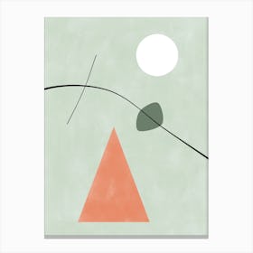 Pastel Geometric Painting No.3 Canvas Print